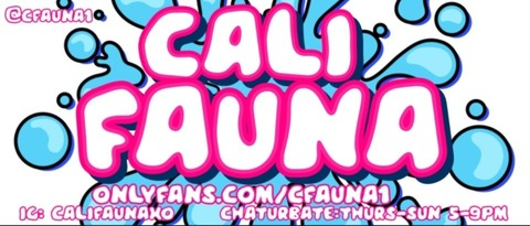 Cali Fauna @cfauna1 cover picture