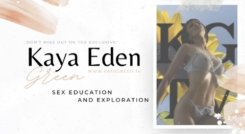 Kaya Eden Green @kayagreentv cover picture