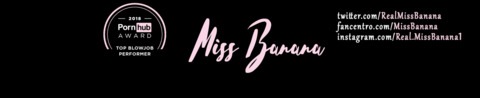 Miss Banana @real_missbanana cover picture