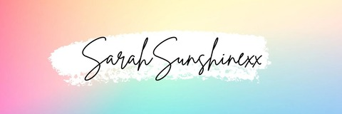 Sarah Sunshine @sarahsunshinexx cover picture